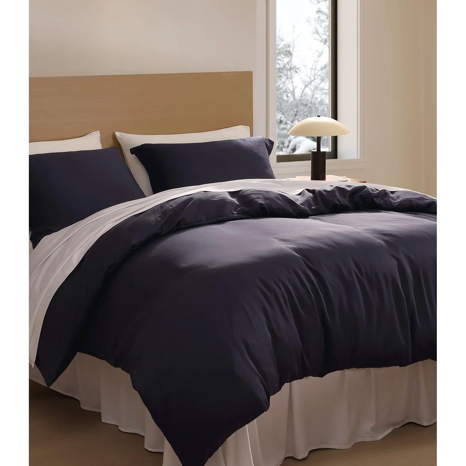 Sunday Citizen Silky Lyocell Sham Set in Baritone Blue ~ Available in King and Standard Sizes - Image 3