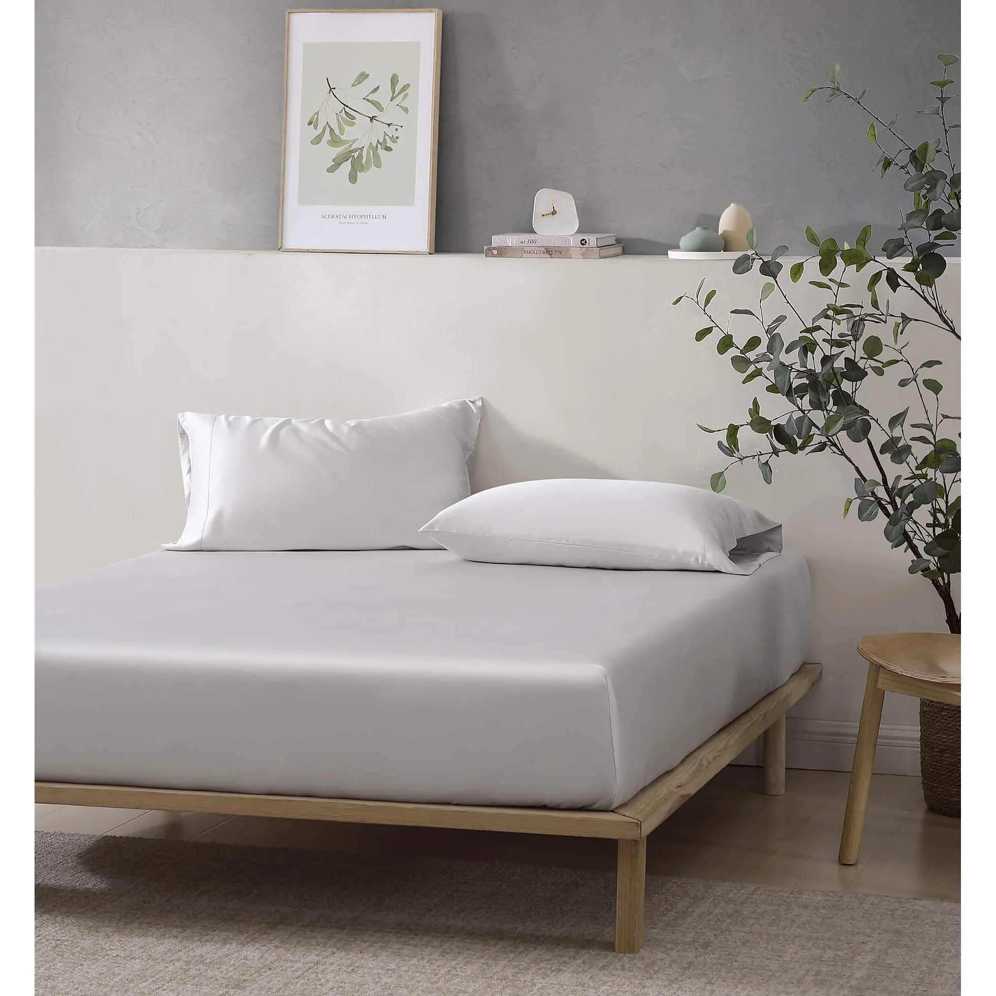 Sunday Citizen Silky Lyocell Sheet Set in Pearl Gray ~ Available in King and Queen Sizes - Image 3
