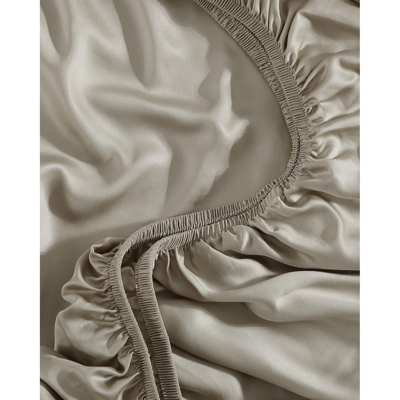 Sunday Citizen Silky Lyocell Sheet Set in Sandstone ~ Available in King and Queen Sizes - Image 5