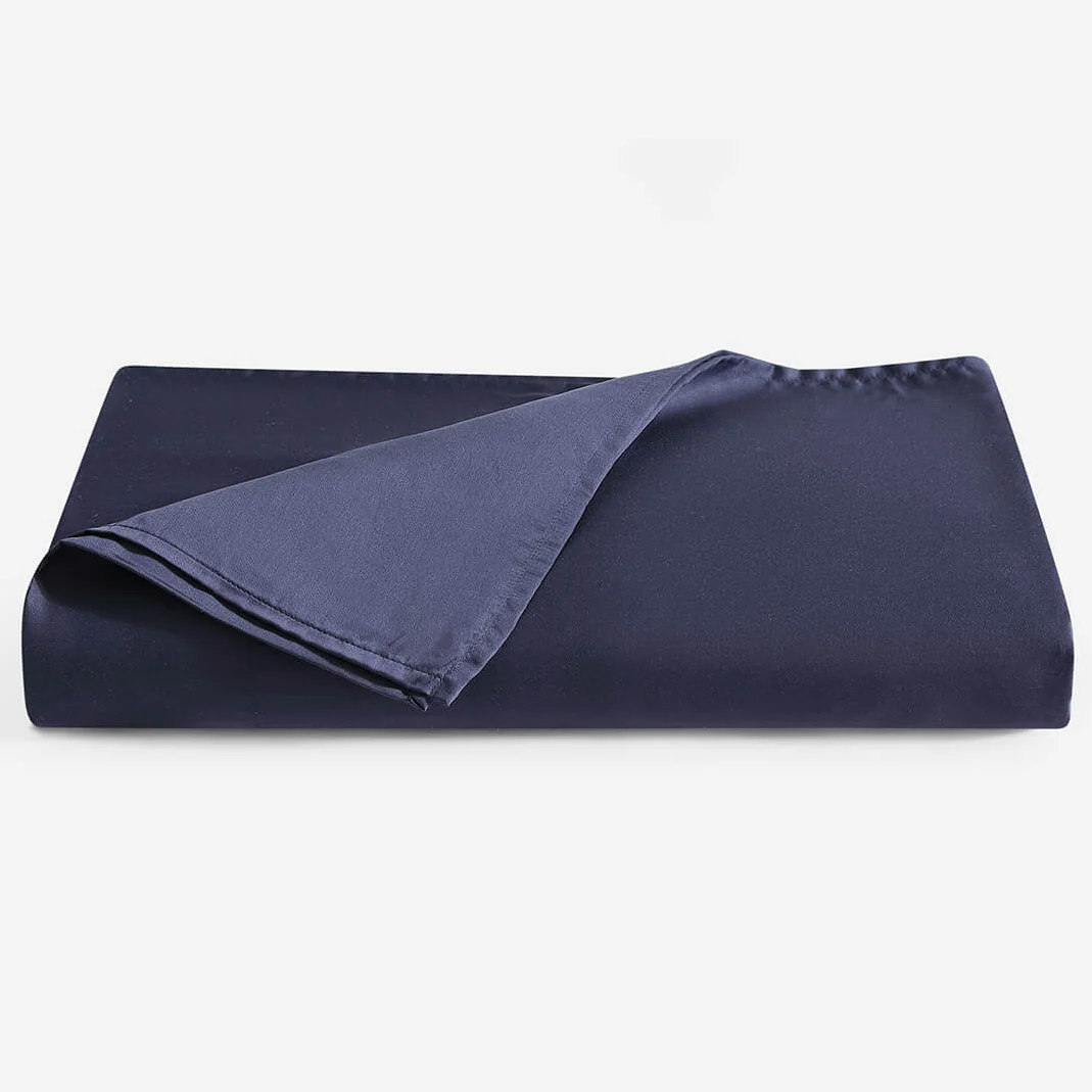 Sunday Citizen Silky Lyocell Top Sheet in Baritone Blue ~ Available in King and Queen Sizes