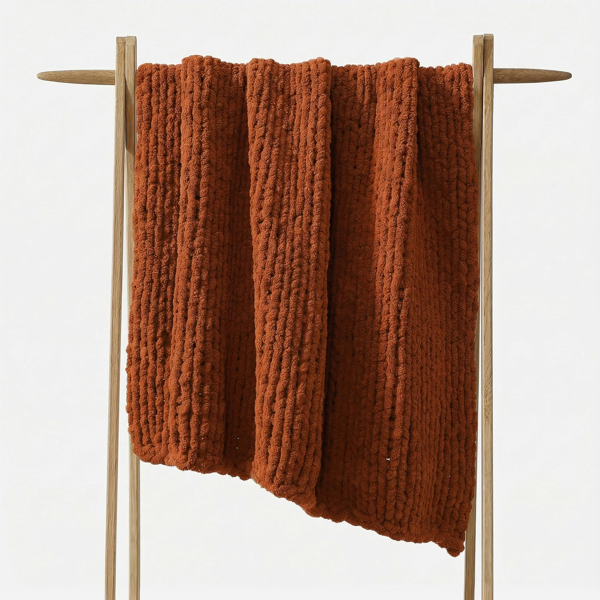 Sunday Citizen Snug Chunky Knit Throw in Cinnamon Stick ~ 75 x 52