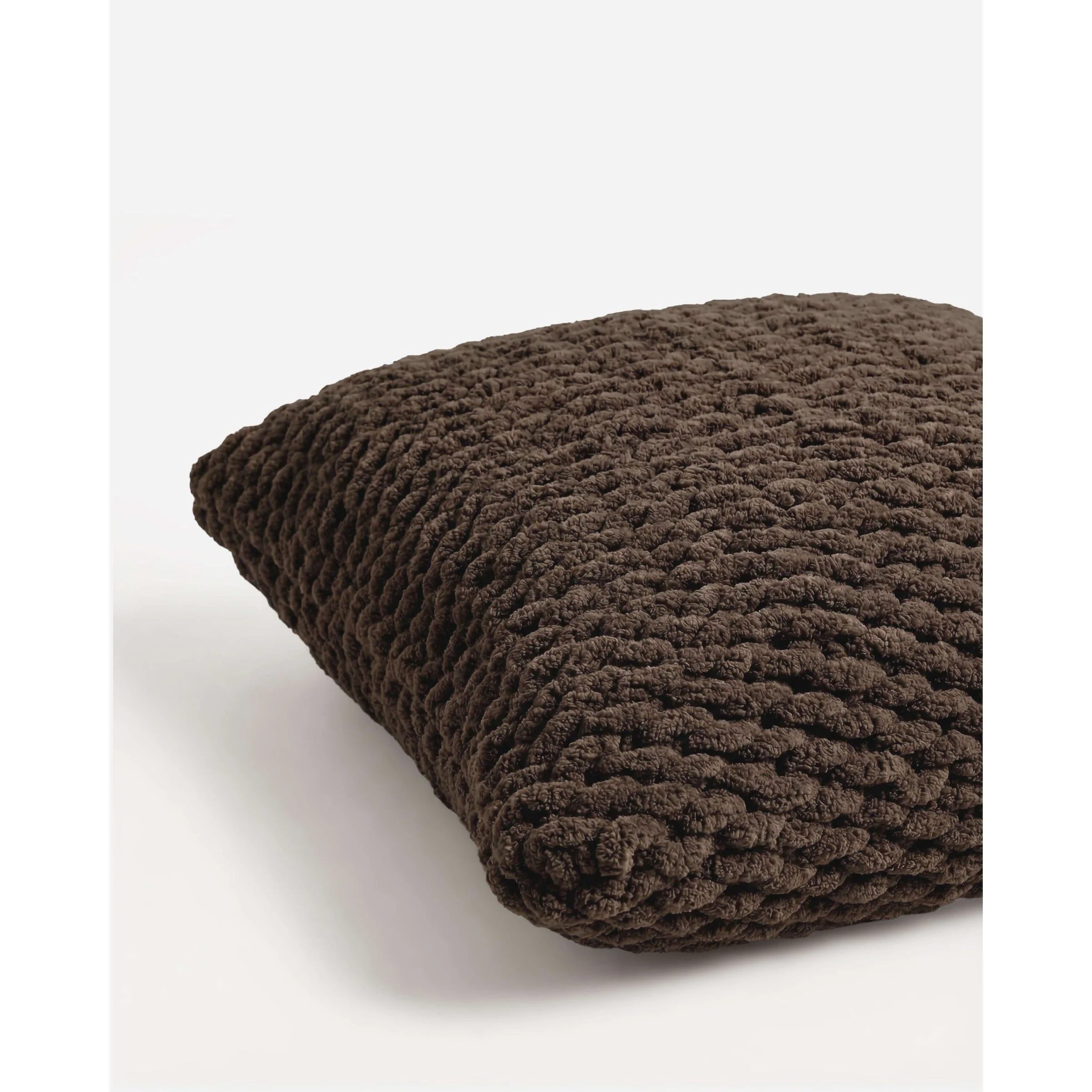 Sunday Citizen Snug Chunky Knit Throw Pillow in Chocolate Martini ~ 20 x 20 - Image 3