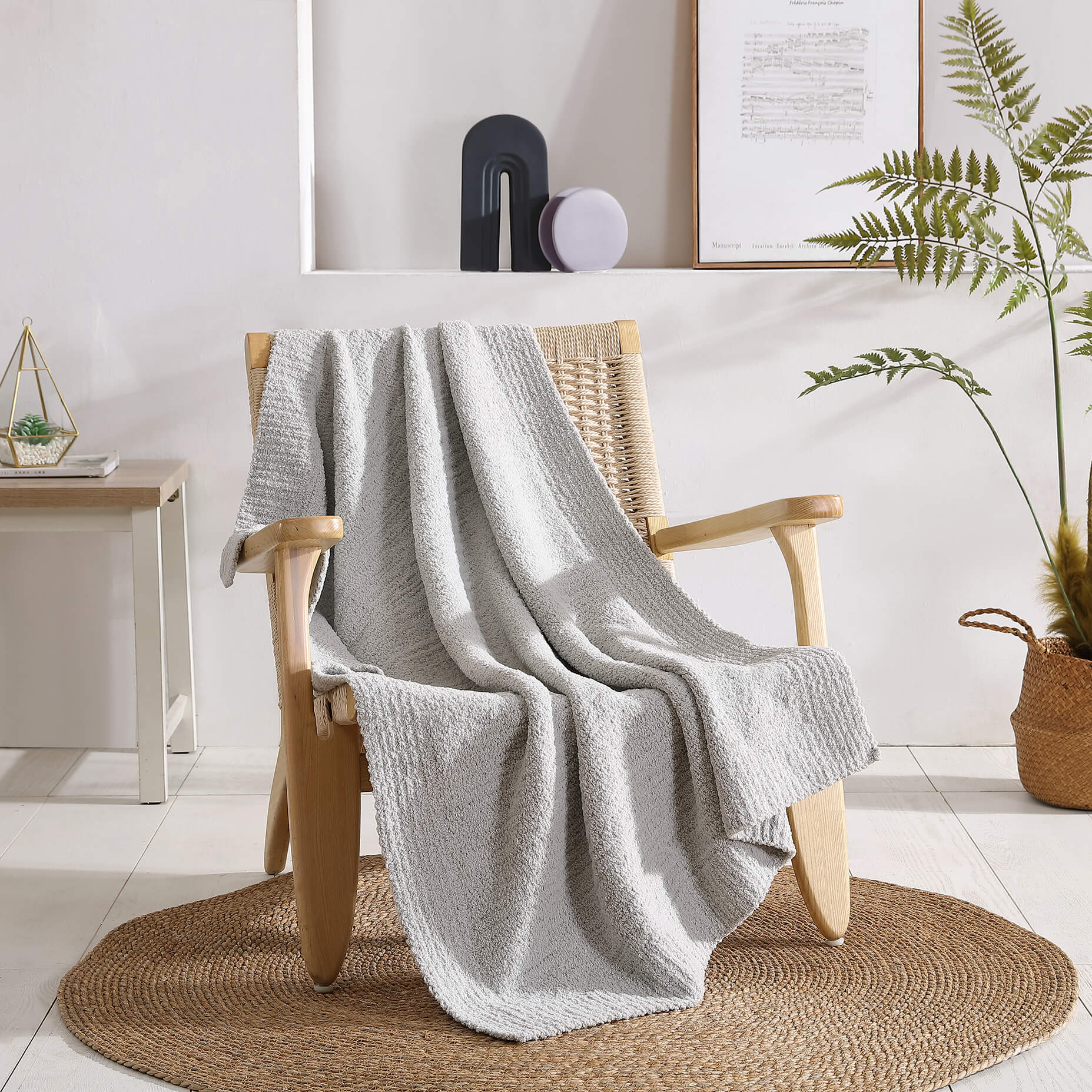 Sunday Citizen Snug Lap Throw in Cloud Gray ~ 60 x 48 - Image 2