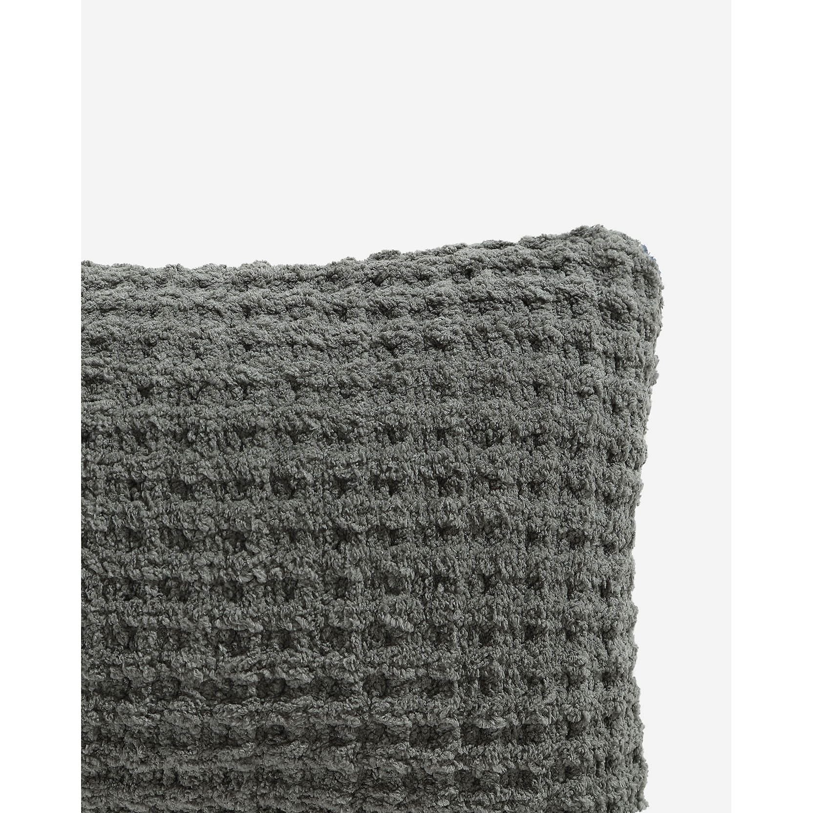 Sunday Citizen Snug Waffle Mini Pillow in Granite ~ 18 x 12 - Image 5