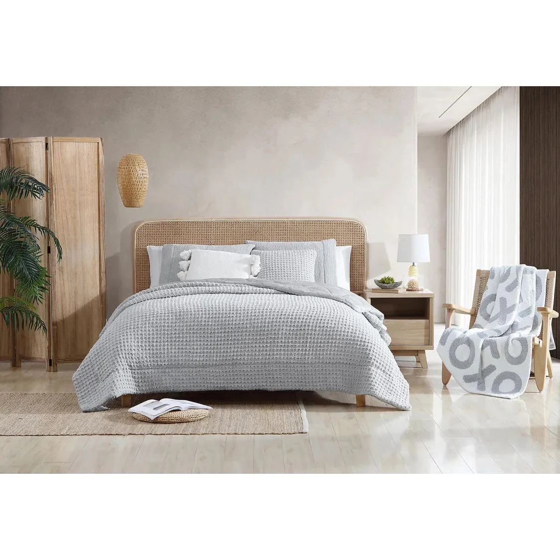 Sunday Citizen Waffle Comforter in Cloud Grey ~ Available in King/Cal King and Full/Queen Sizes - Image 4