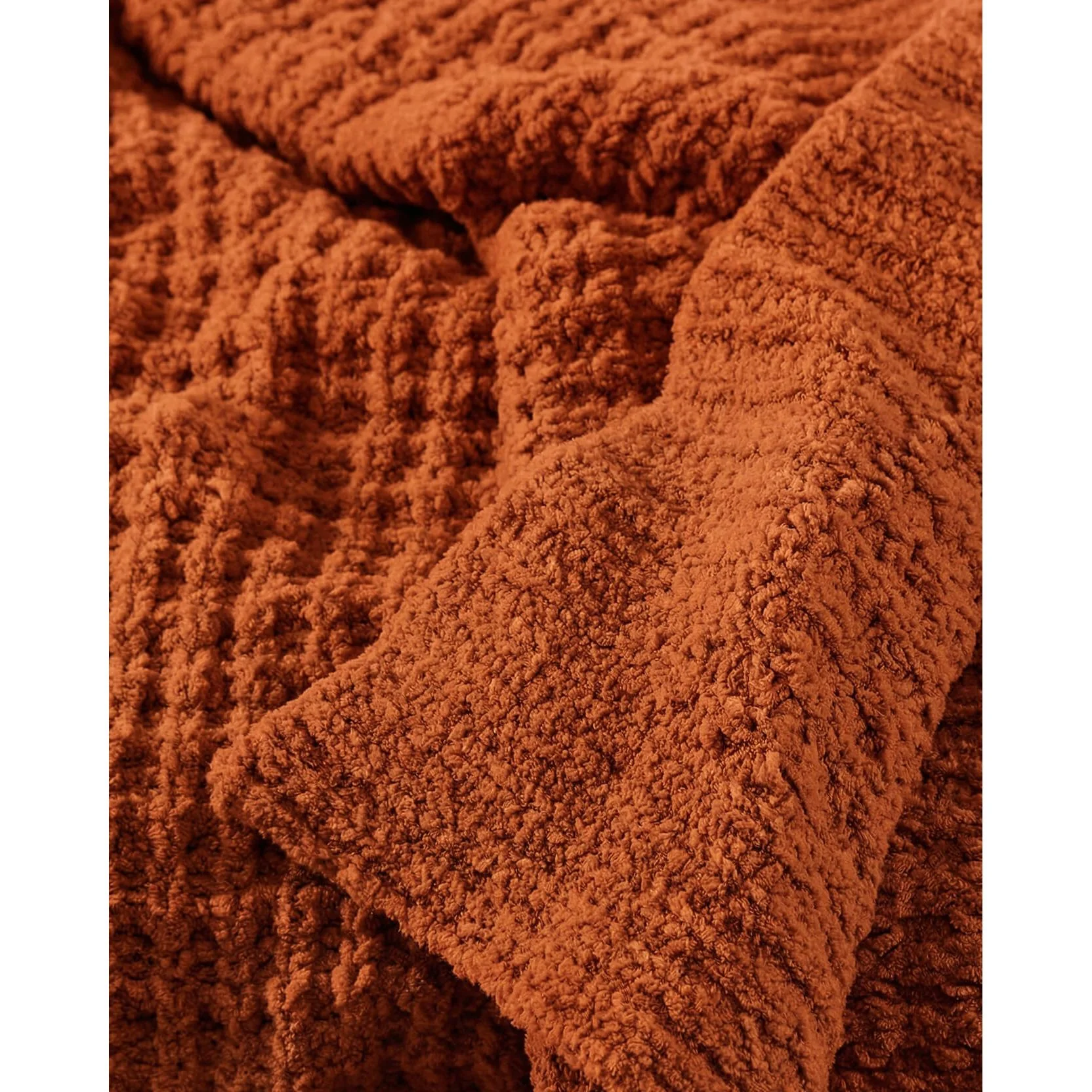 Sunday Citizen Waffle Lightweight Throw in Cinnamon Stick ~ 75 x 52 - Image 2