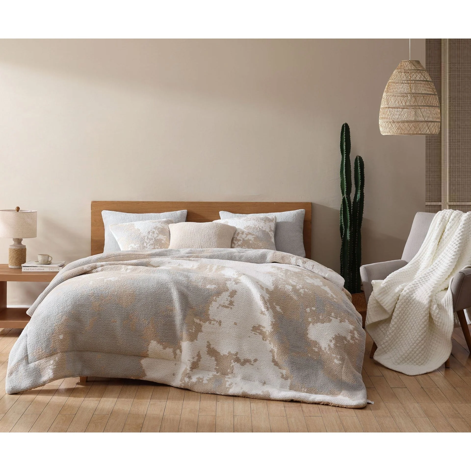 Sunday Citizen Waffle Lightweight Throw in Off White ~ 75 x 52 - Image 3