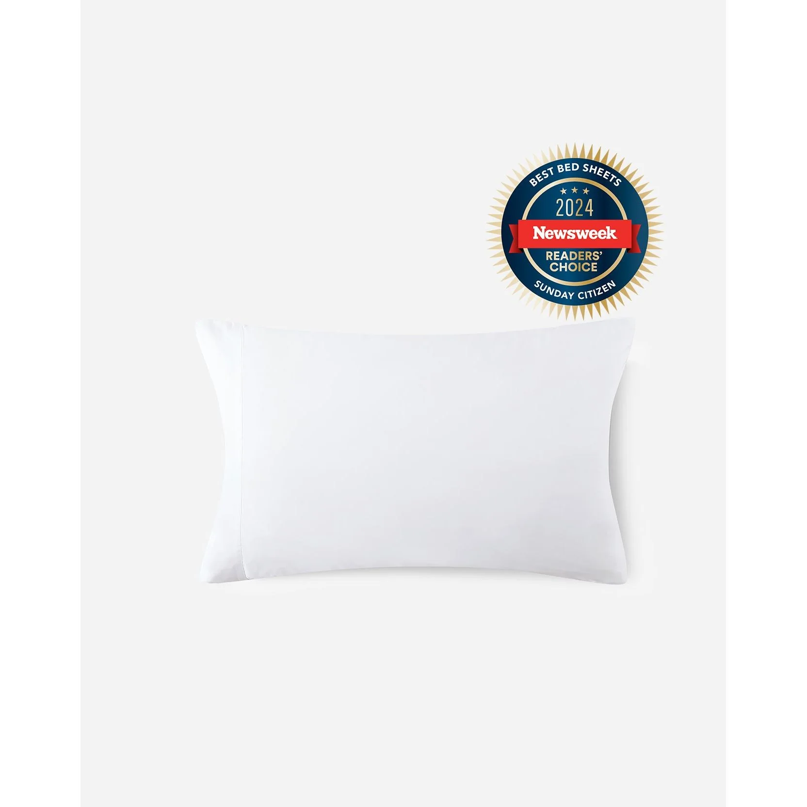 Sunday Citizen Natural Premium Bamboo Pillowcase Set in Clear White ~ Available in King and Standard Sizes - Image 4