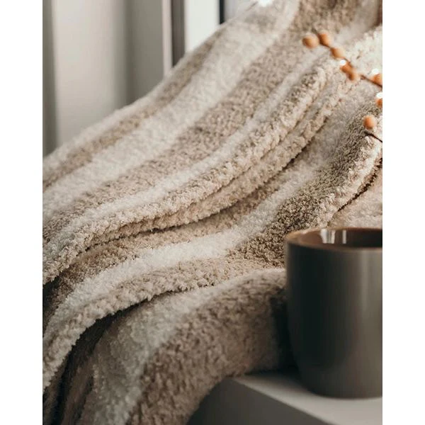 Sunday Citizen Woodland Throw in Sahara Tan-Off White ~ 75 x 52 - Image 2
