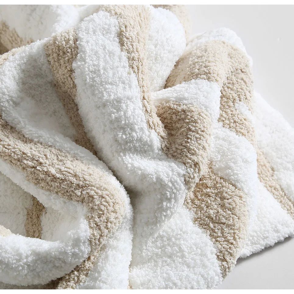 Sunday Citizen Woodland Throw in Sahara Tan-Off White ~ 75 x 52 - Image 5