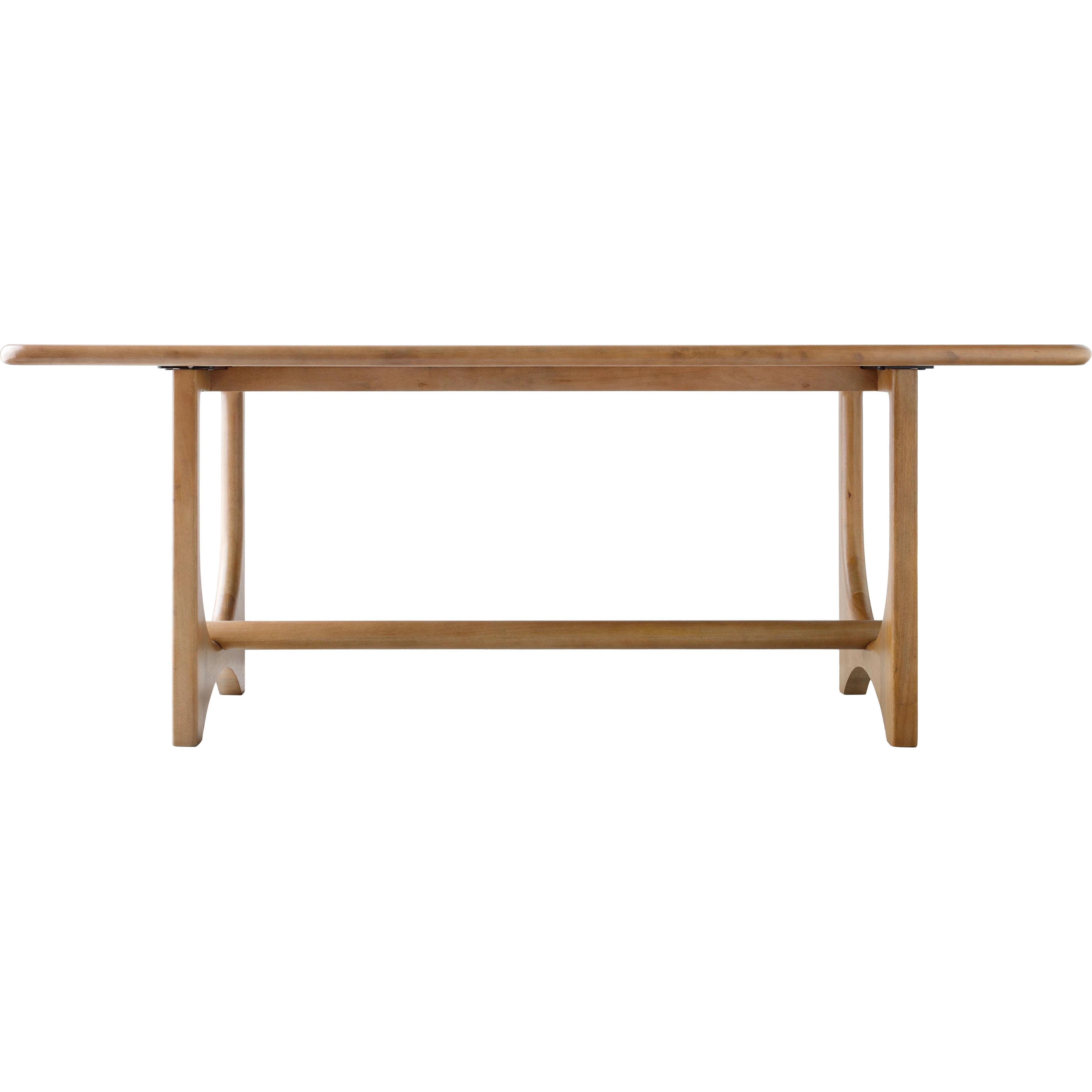 Surya Arland Modern Natural Mango Wood Dining Table 78” - Image 3
