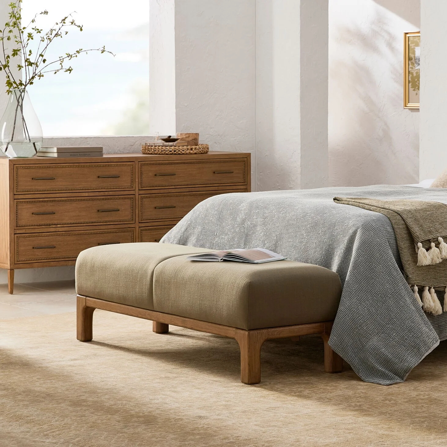 Becki Owens x SURYA Bradley Bench