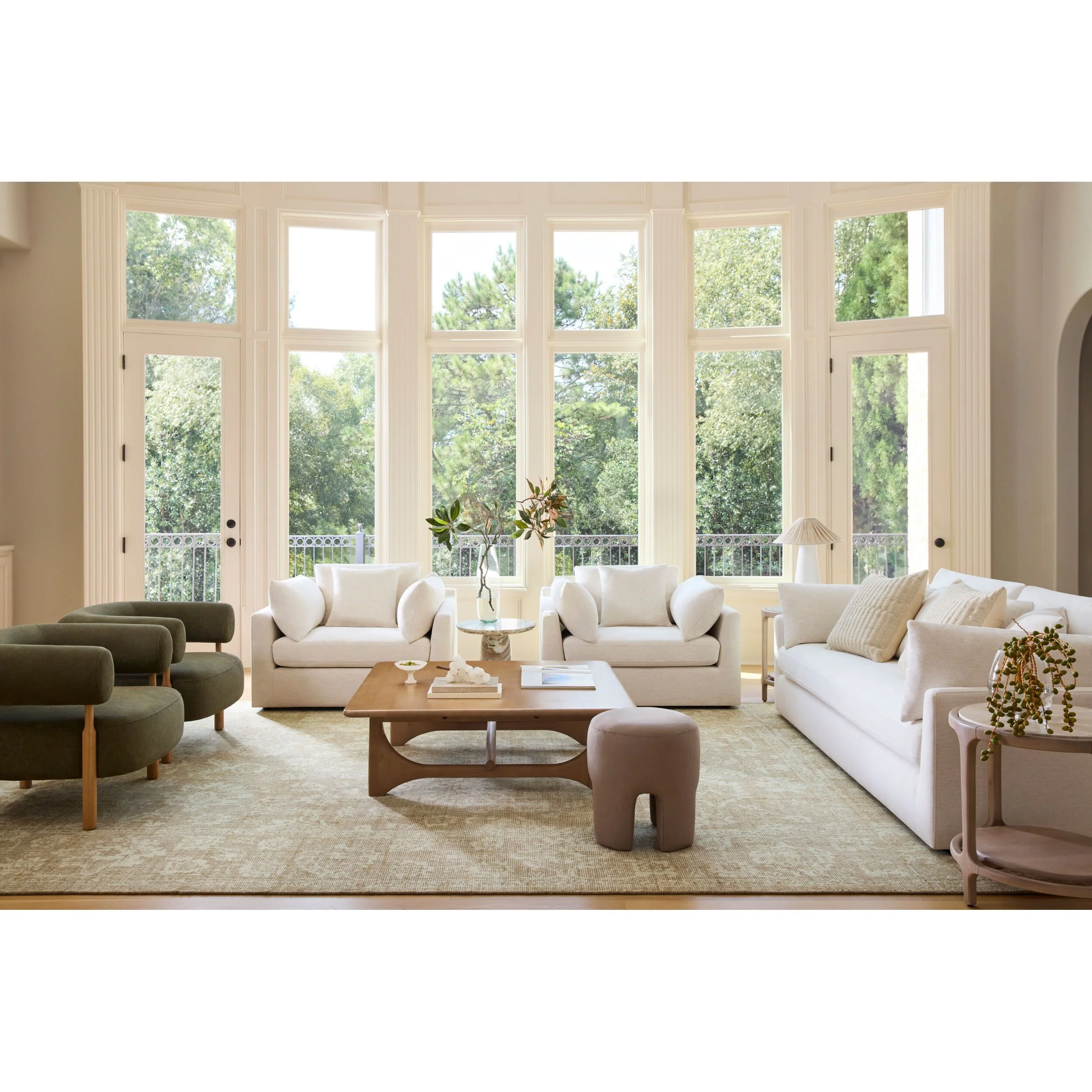 Becki Owens x SURYA Eve End Table with Marble Inset Top - Image 7