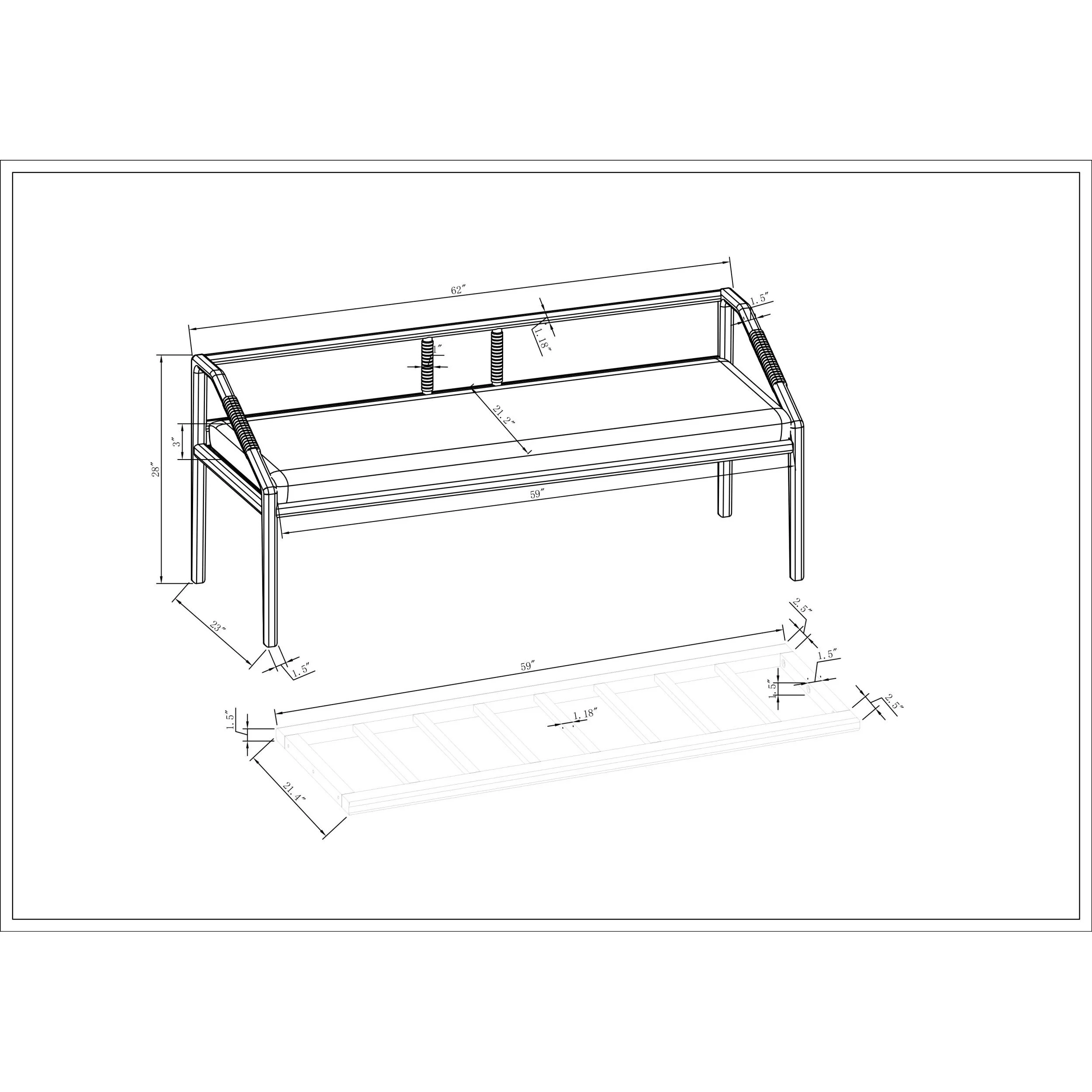 Becki Owens x SURYA Atra Bench - Image 8