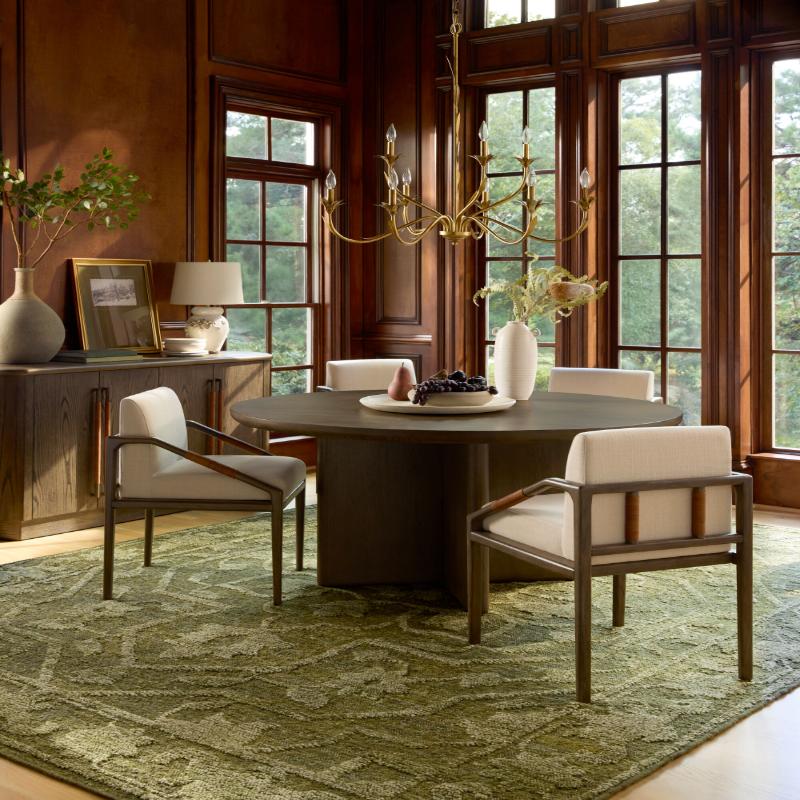 Becki Owens x SURYA Atra Wood Dining Table - Image 3