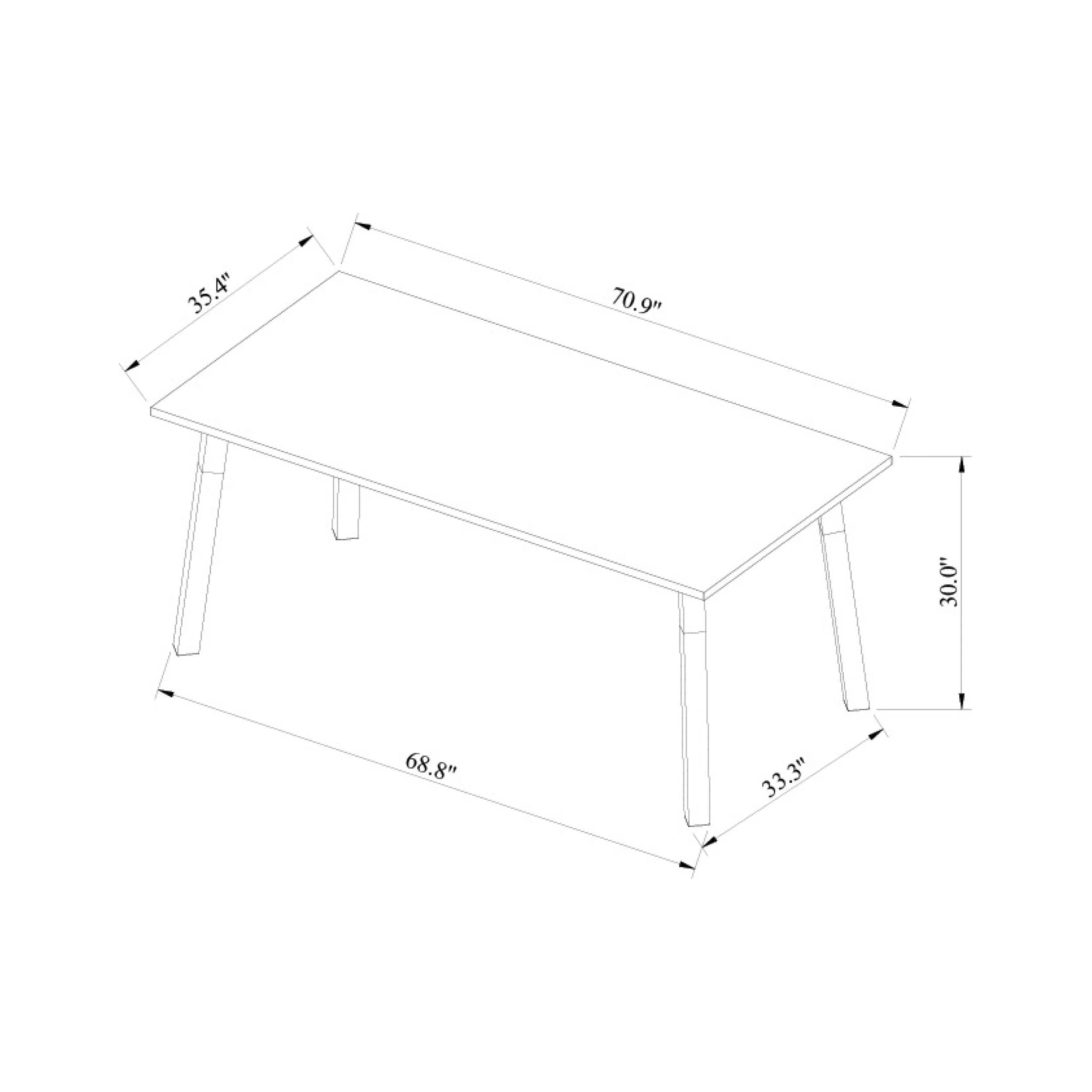 Surya Billings Modern Wood Dining Table - Image 5