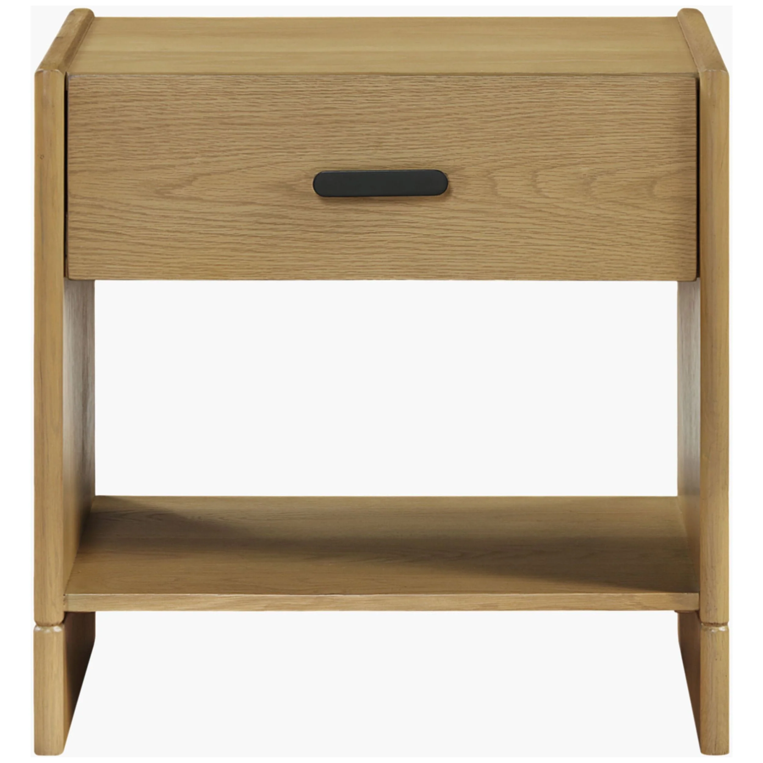 Surya Boda Modern Natural Oak Nightstand - Image 3