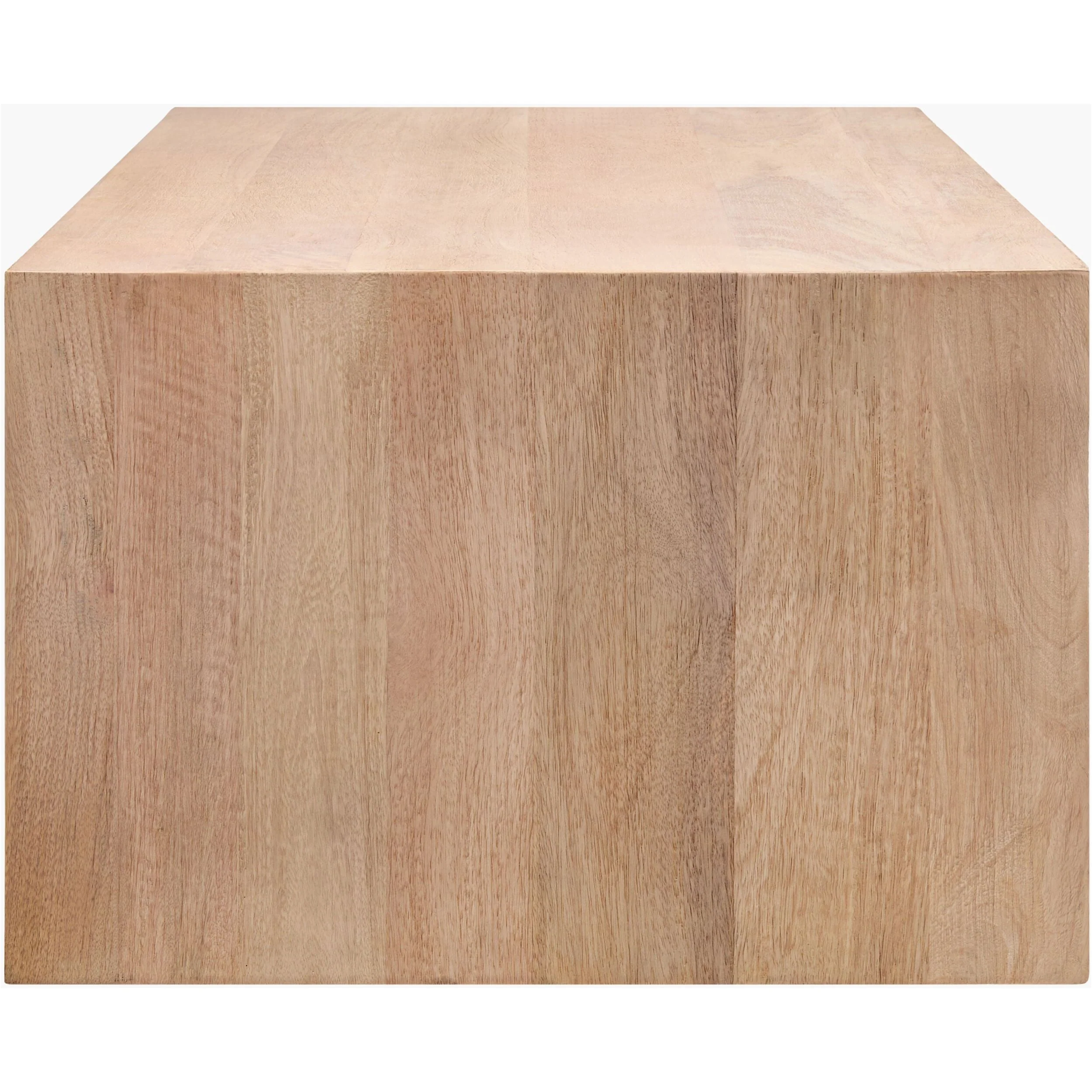 Surya Coburn Modern Brown Laquered Mango Wood Coffee Table - Image 8