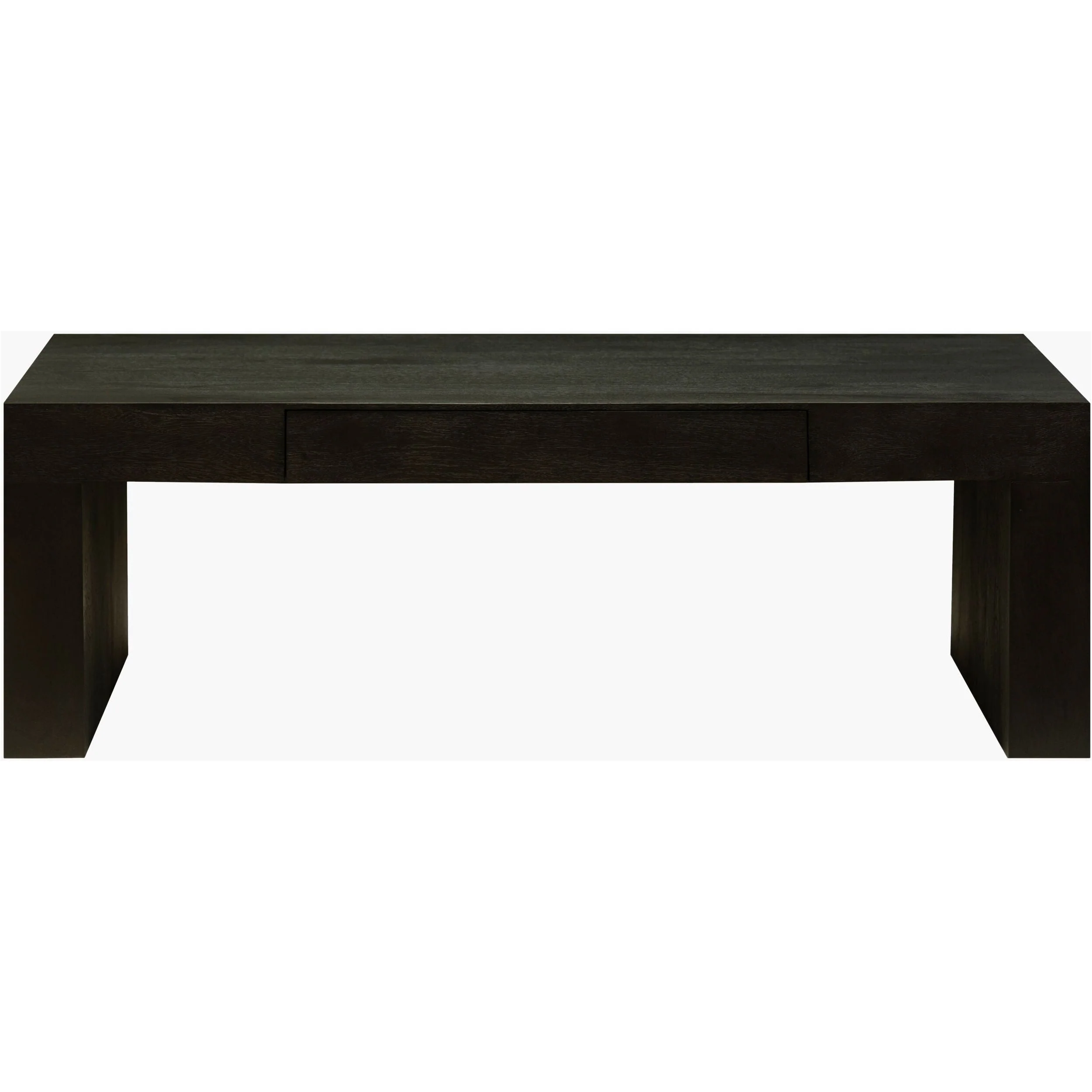 Surya Coburn Modern Black Brushed Mango Wood Coffee Table