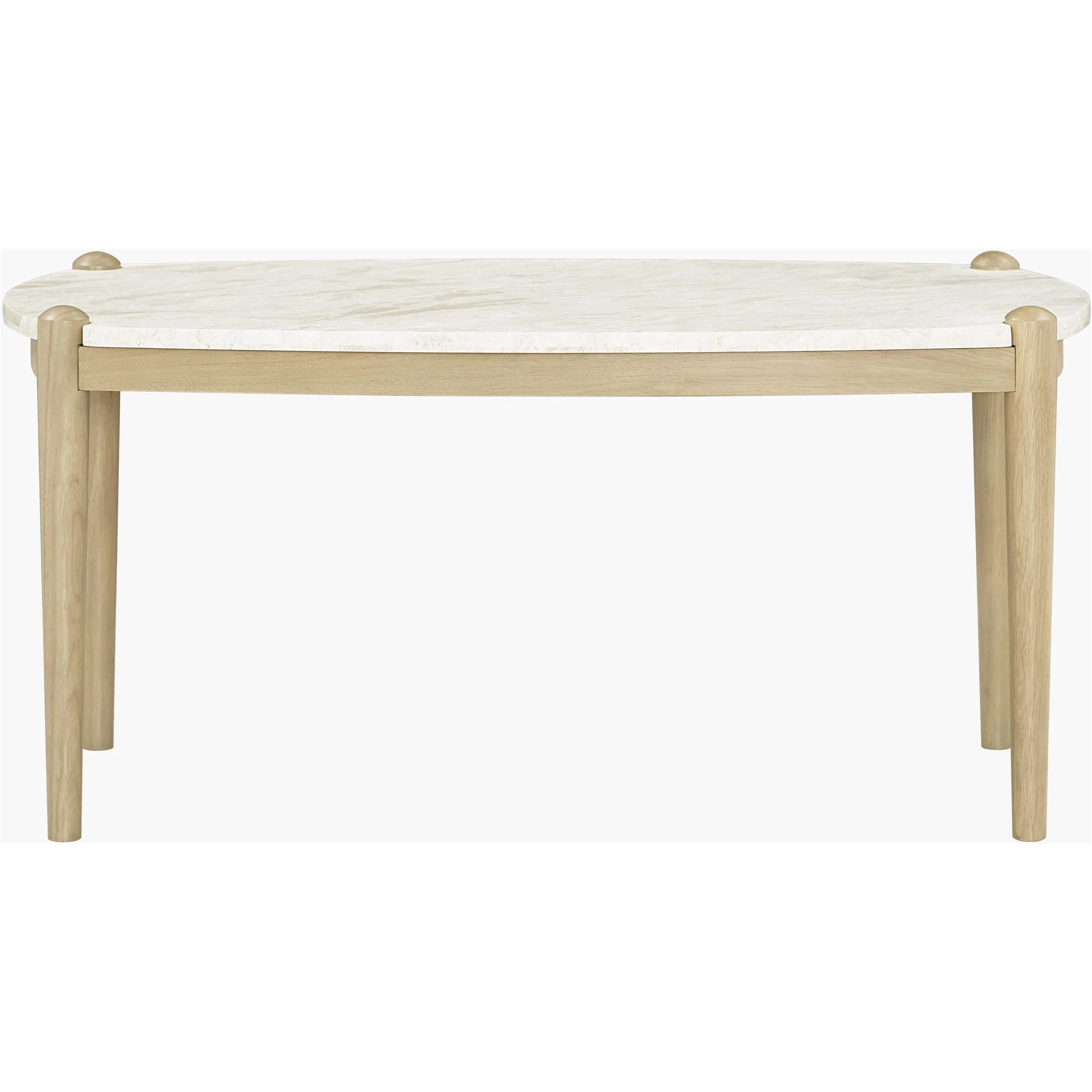 Becki Owens x LIVABLISS Coronado Marble Topped Wood Coffee Table - Image 2