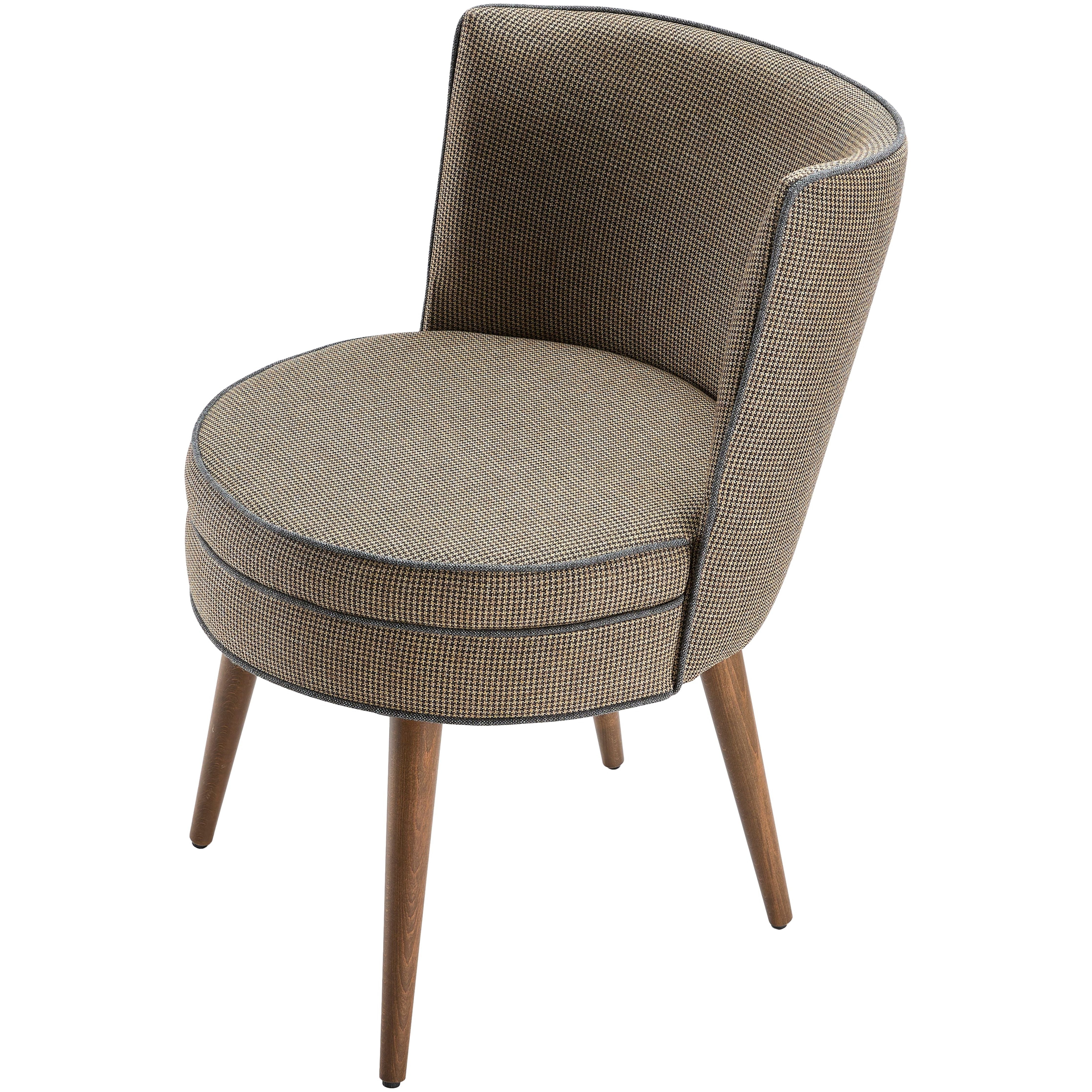 Surya Gabby Modern Brown Fabric Set of 2 Dining Chairs - Image 2