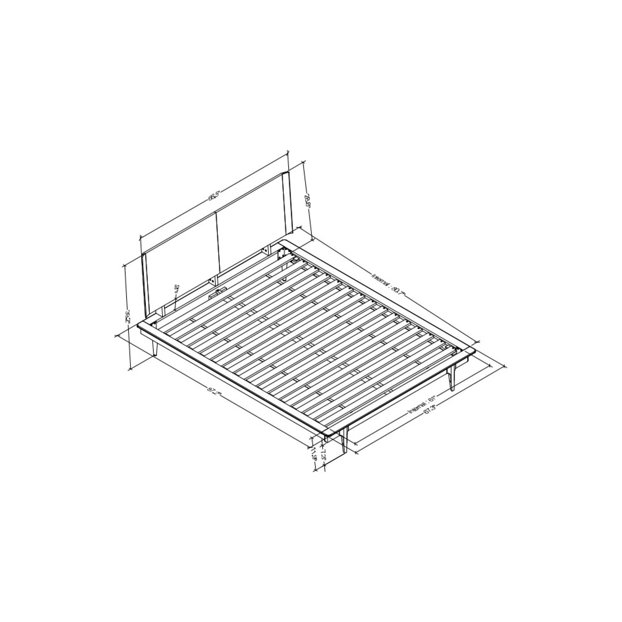Surya Grande Modern Platform Bed ~ Available in Queen and King Sizes - Image 7