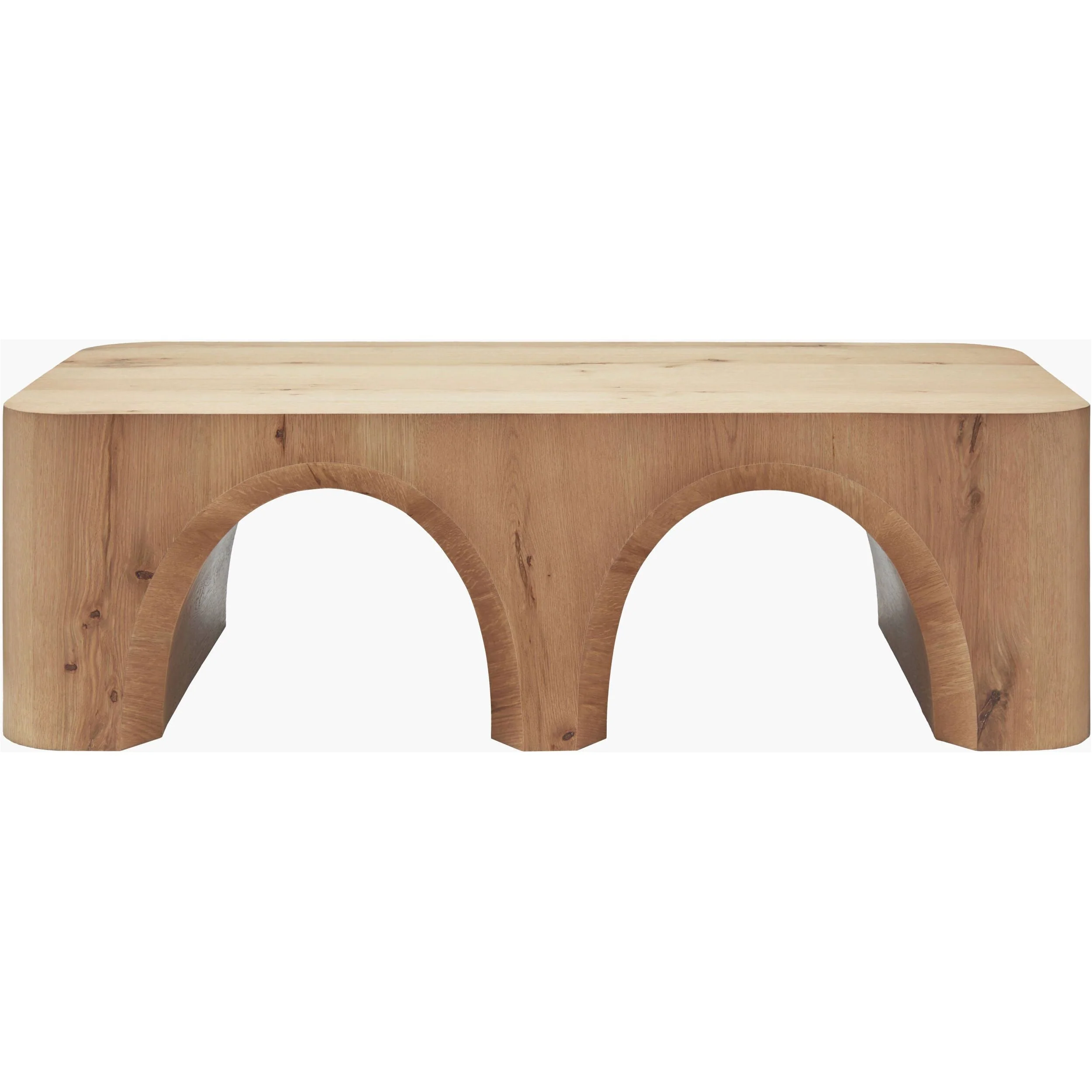 Surya Grayson Modern Natural Oak Coffee Table - Image 2