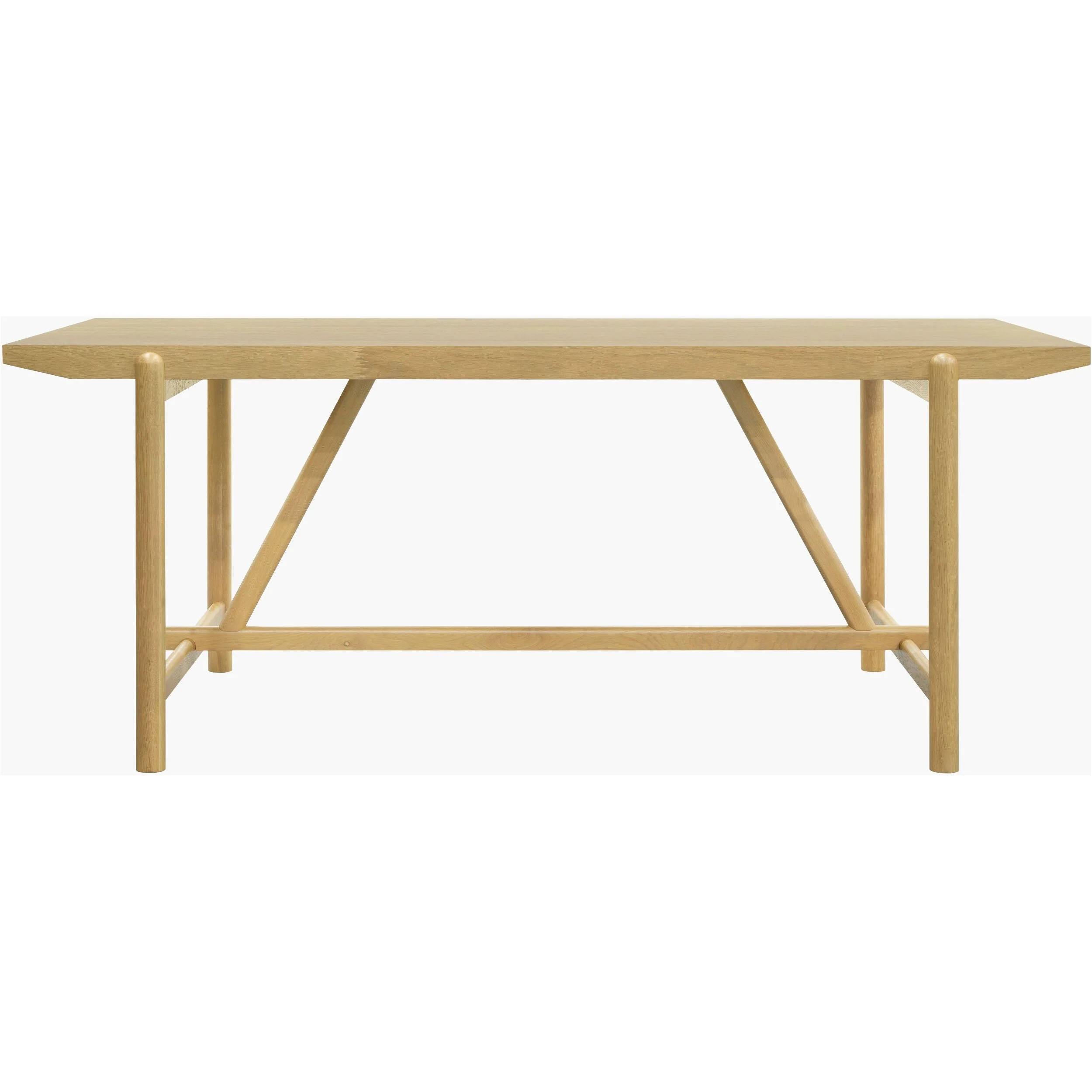 Surya Keating Modern Wheat Oak Dining Table - Image 3