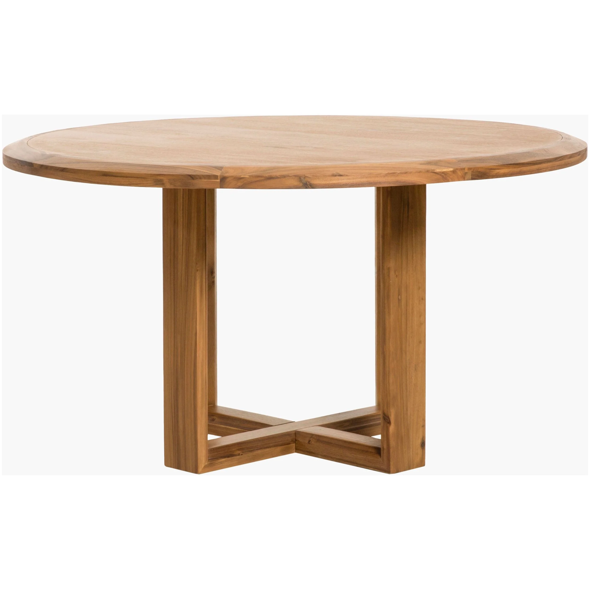 Surya Northbank Wheat Brushed Acacia Wood Round Dining Table - Image 4
