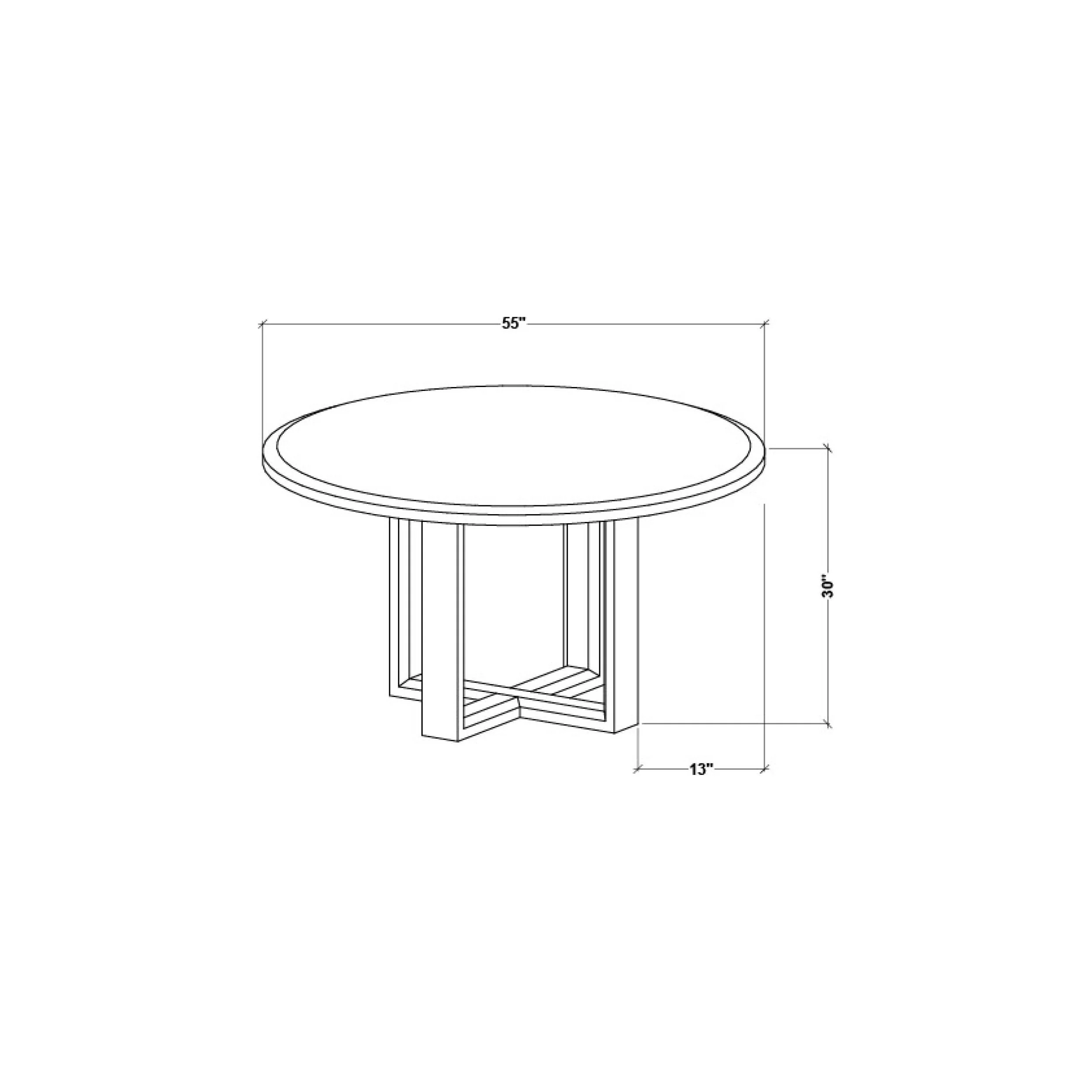 Surya Northbank Wheat Brushed Acacia Wood Round Dining Table - Image 6
