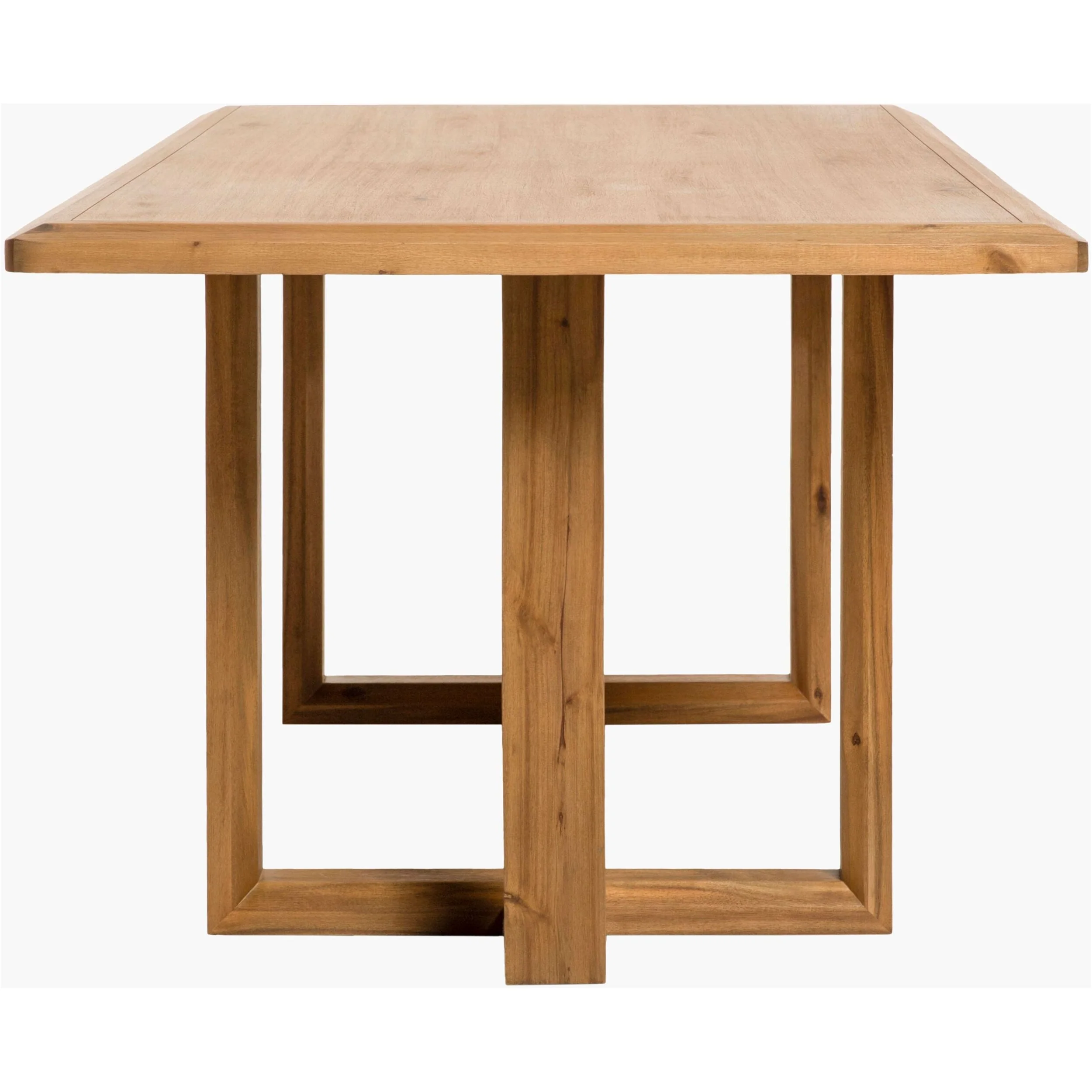 Surya Northbank Wheat Brushed Acacia Wood Dining Table - Image 3