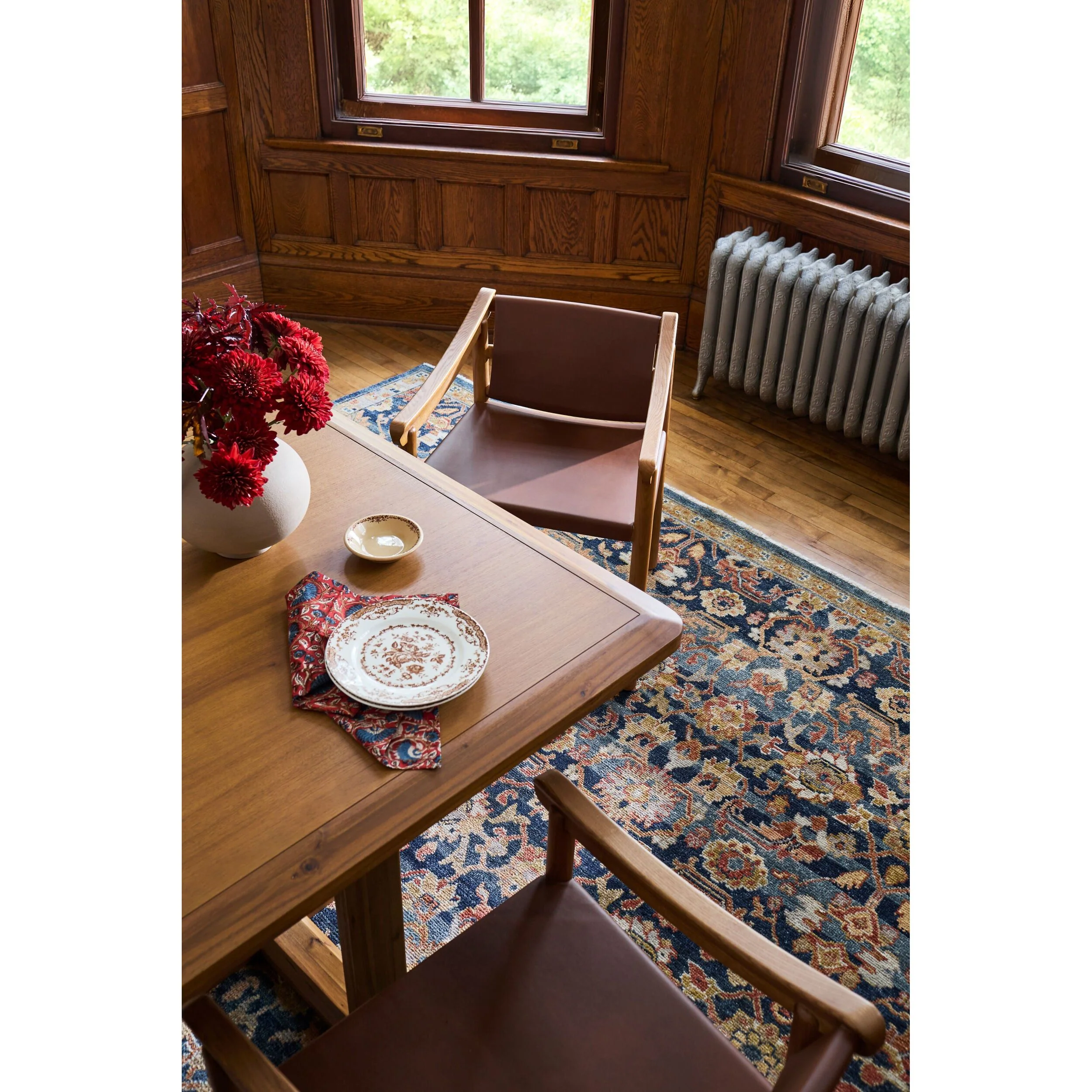 Surya Northbank Wheat Brushed Acacia Wood Dining Table - Image 5