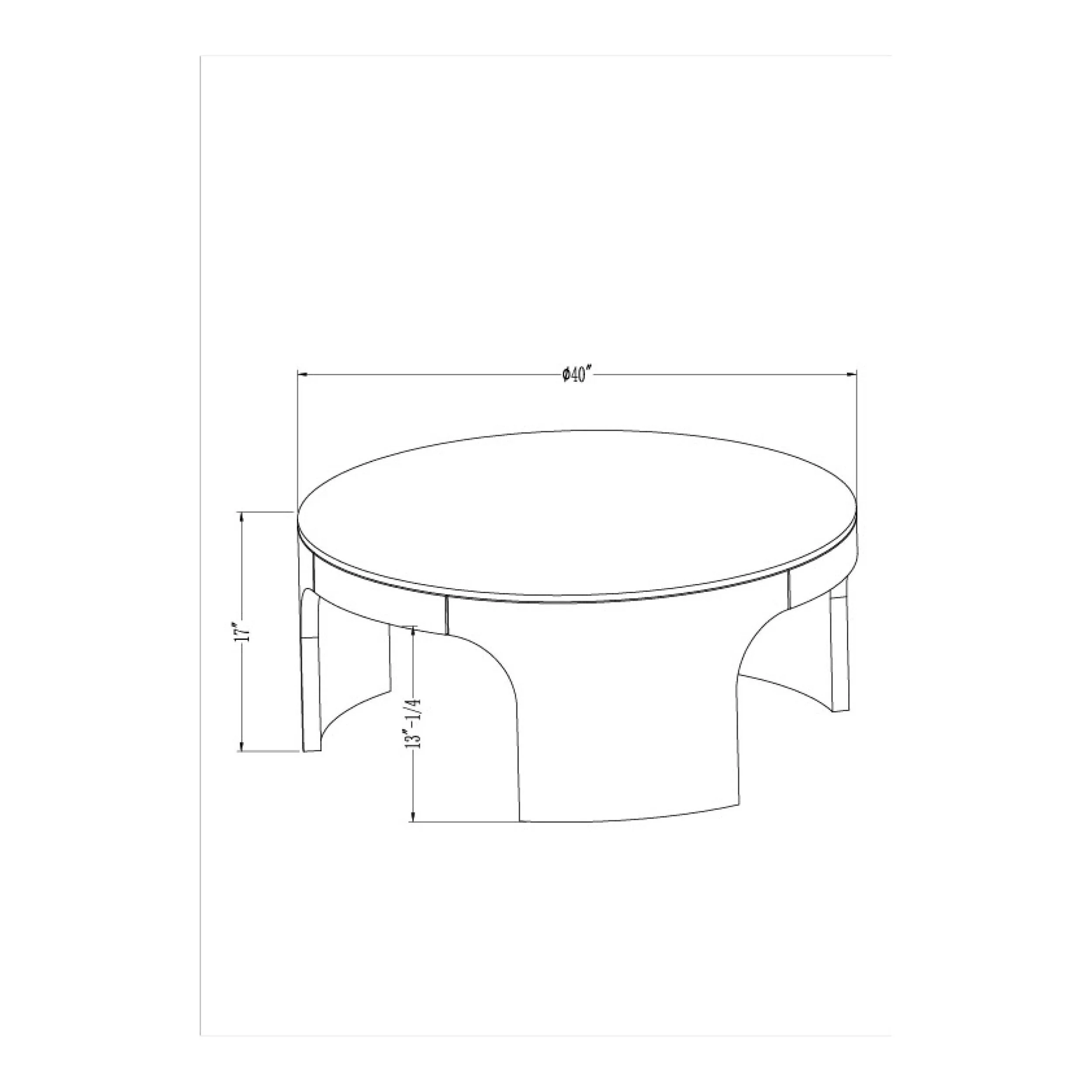 Surya Planar Modern White Marble and Stained Oak Coffee Table - Image 5