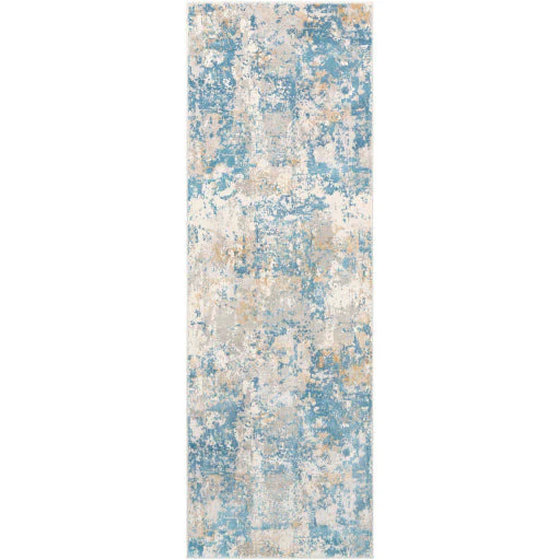 Surya Rugs Aisha Collection Light Blue, Mustard, Light Gray & Off White Area Rug AIS-2302 - Image 2