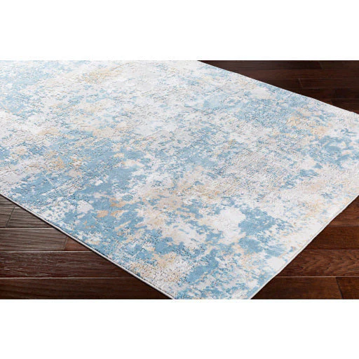 Surya Rugs Aisha Collection Light Blue, Mustard, Light Gray & Off White Area Rug AIS-2302 - Image 4