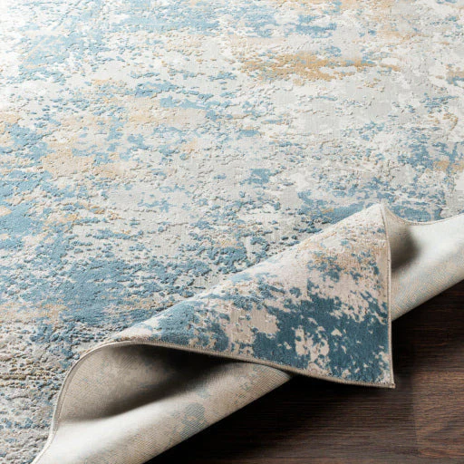Surya Rugs Aisha Collection Light Blue, Mustard, Light Gray & Off White Area Rug AIS-2302 - Image 5