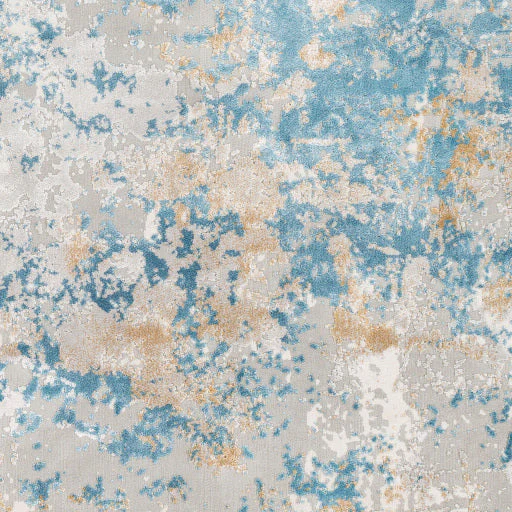 Surya Rugs Aisha Collection Light Blue, Mustard, Light Gray & Off White Area Rug AIS-2302 - Image 9