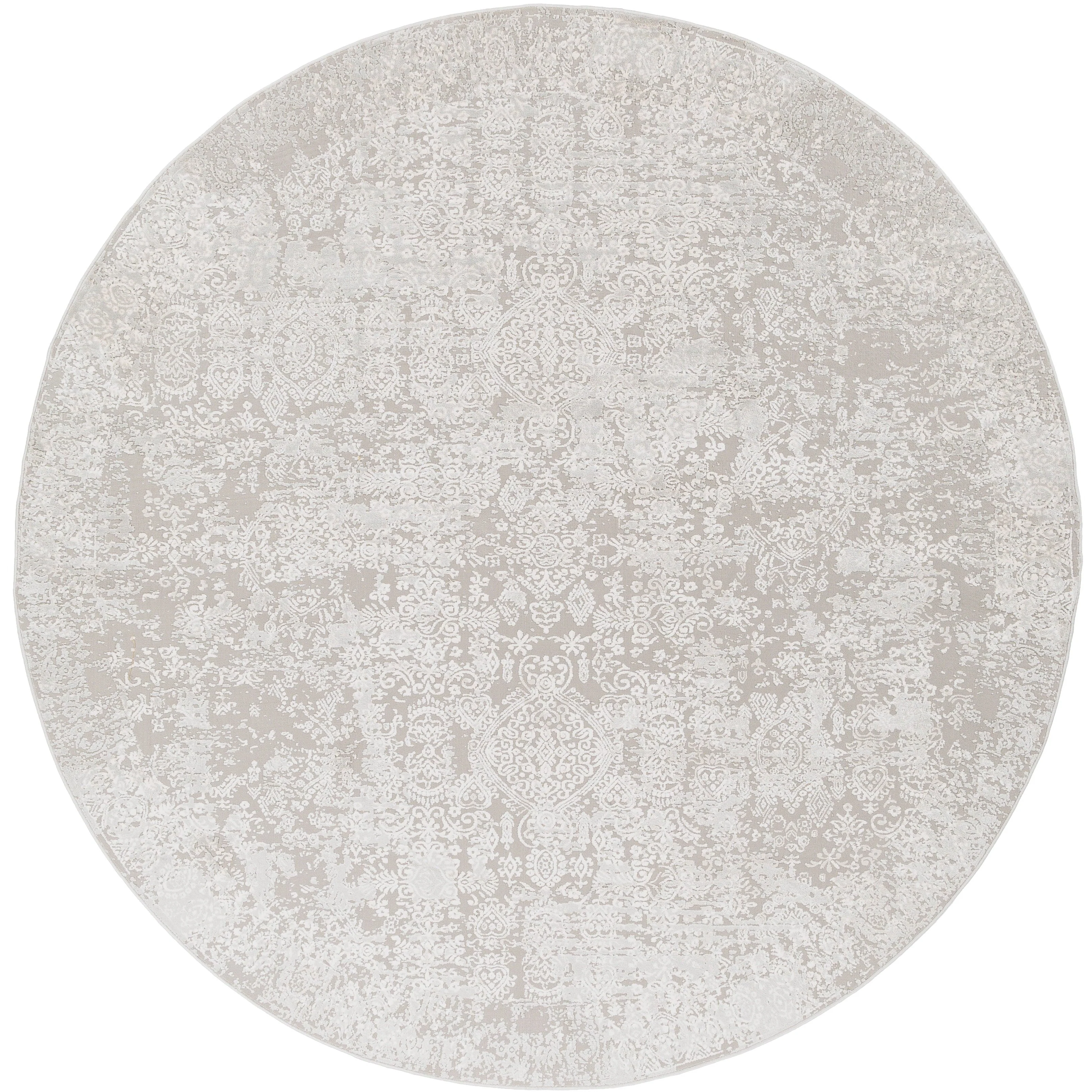 Surya Rugs Aisha Collection Light Gray & Off White Area Rug AIS-2306 - Image 4