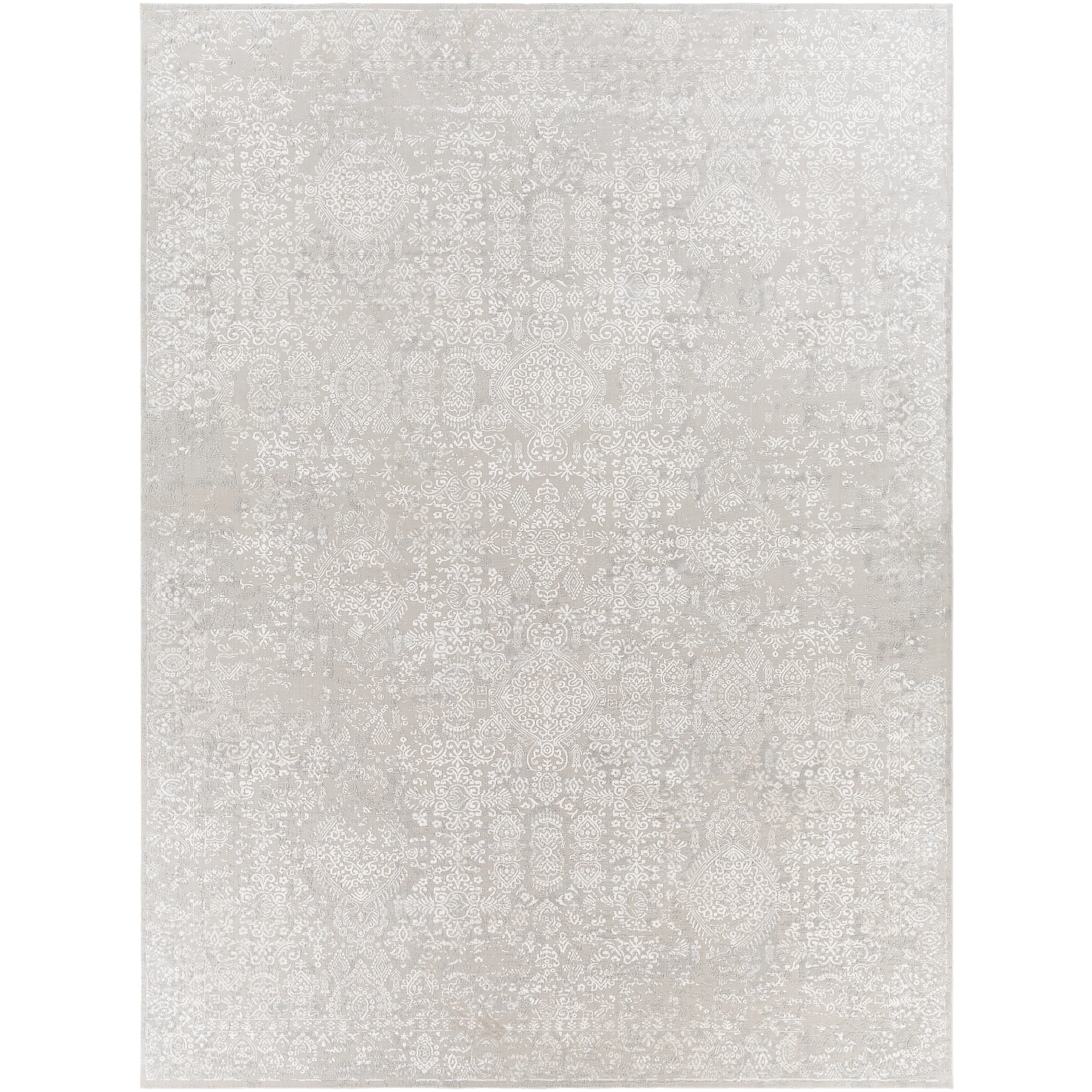 Surya Rugs Aisha Collection Light Gray & Off White Area Rug AIS-2306 - Image 5