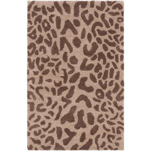 Surya Rugs Athena Collection Dark Brown & Brown Leopard Animal Print Area Rug ATH-5000 - Image 2