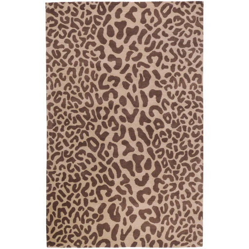 Surya Rugs Athena Collection Dark Brown & Brown Leopard Animal Print Area Rug ATH-5000 - Image 6