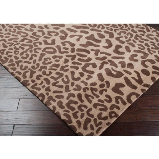 Surya Rugs Athena Collection Dark Brown & Brown Leopard Animal Print Area Rug ATH-5000 - Image 9