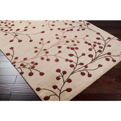 Surya Rugs Athena Collection Burgundy, Brown & Tan Area Rug ATH-5053 - Image 4