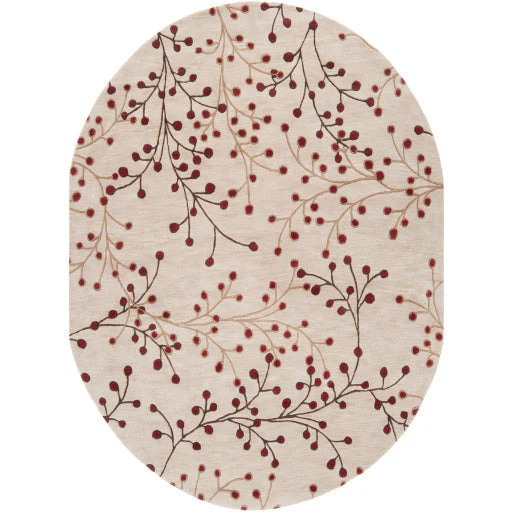 Surya Rugs Athena Collection Burgundy, Brown & Tan Area Rug ATH-5053 - Image 9