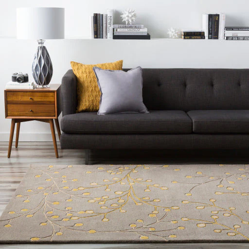 Surya Rugs Athena Collection Charcoal, Taupe & Mustard Area Rug ATH-5060 - Image 7