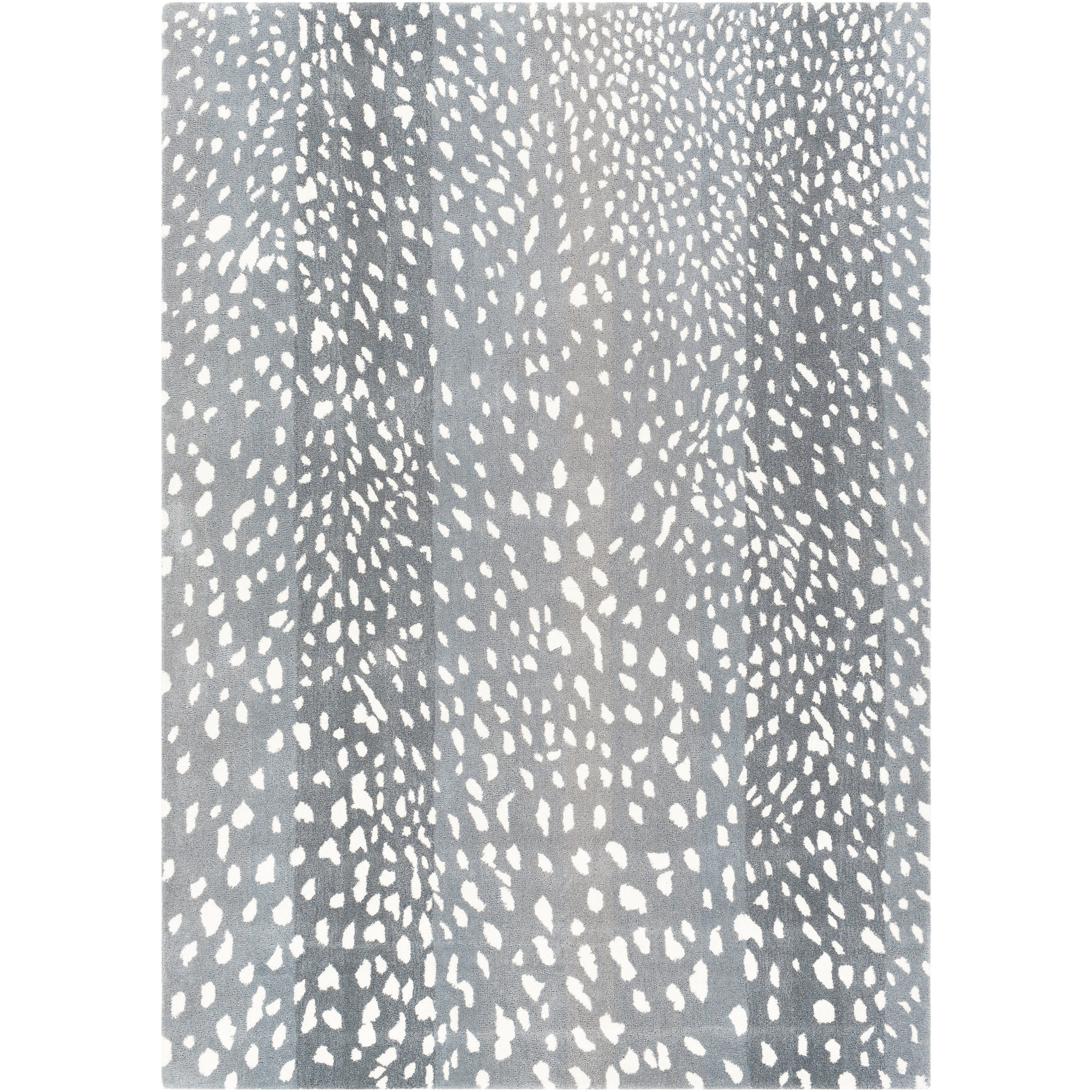 Surya Rugs Athena Collection Gray, Light Gray & Cream Animal Print Area Rug ATH-5163