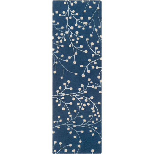 Surya Rugs Athena Collection Ink Blue & Tan Area Rug ATH-5156 - Image 3
