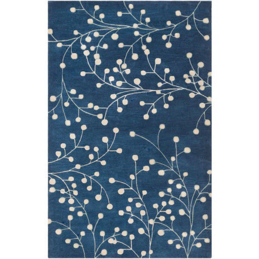 Surya Rugs Athena Collection Ink Blue & Tan Area Rug ATH-5156 - Image 8