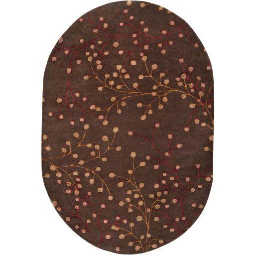 Surya Rugs Athena Collection Dark Brown, Burgundy & Brown Area Rug ATH-5052 - Image 11