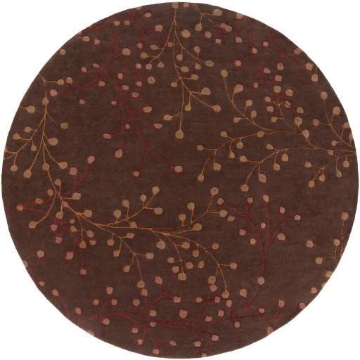 Surya Rugs Athena Collection Dark Brown, Burgundy & Brown Area Rug ATH-5052 - Image 12